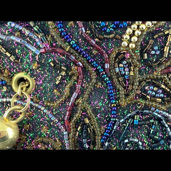 Vintage Warren Reed medium size beaded evening handbag! - Picture 3 of 13
